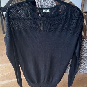 Vince Black Women's Crew Neck Sweater